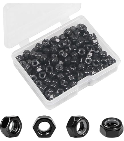 Amazon.com: Axial Serrated Nylon Lock Nut Black 4mm (10), AXIC3150